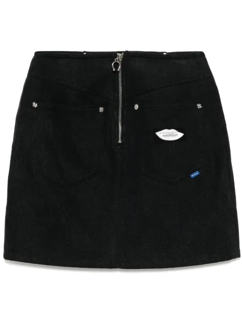 SJYP rhinestone denim skirt