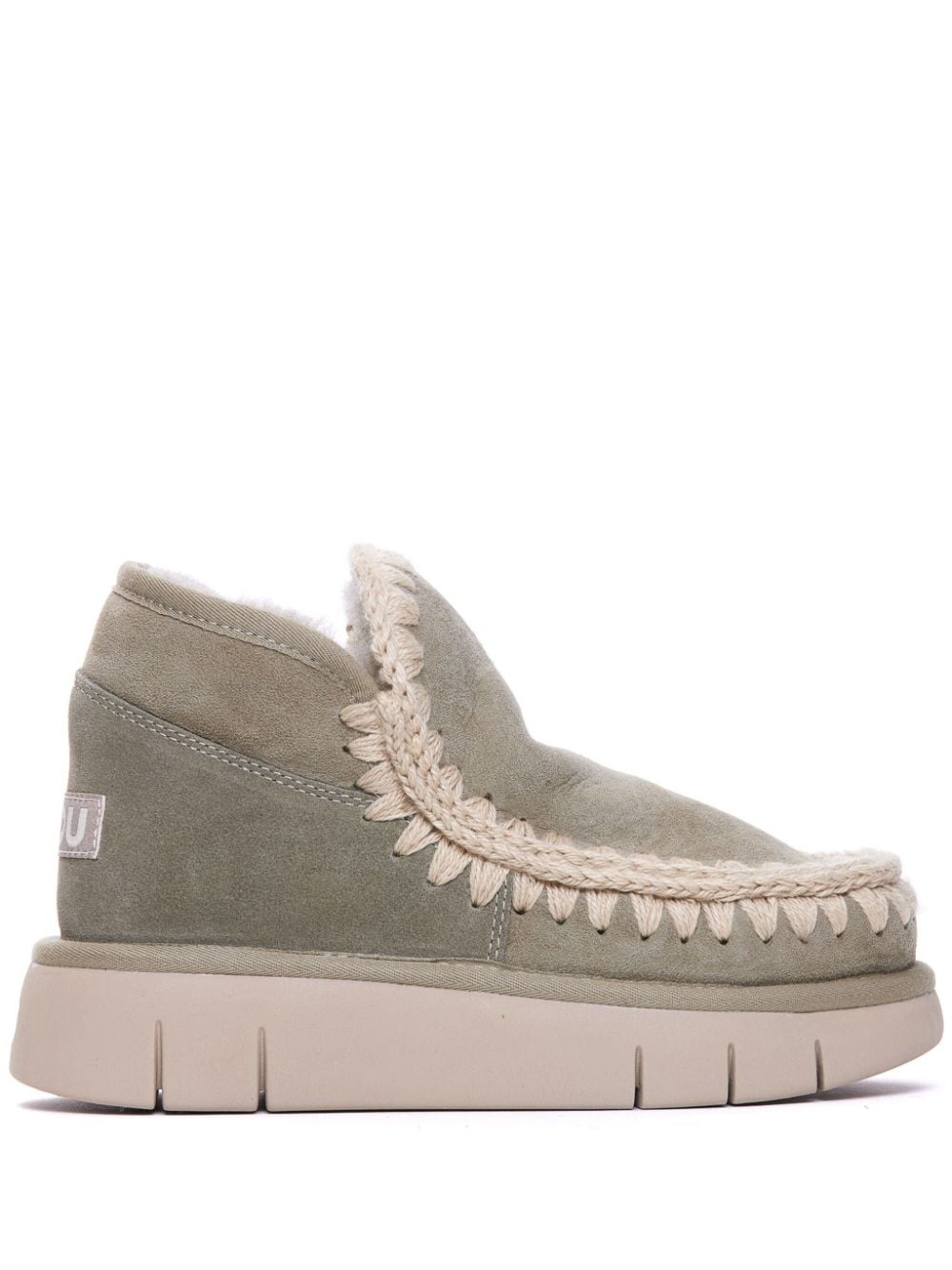 Shop Mou Eskimo Bounce Boots In Neutrals