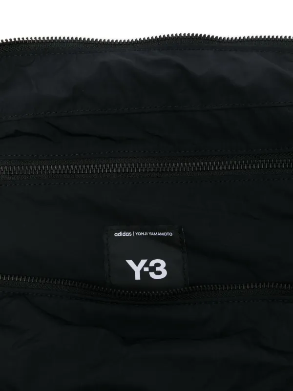 Y 3 logo print Shoulder Bag Black FARFETCH AO