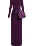 Solace London Kori off-shoulder gown - Purple