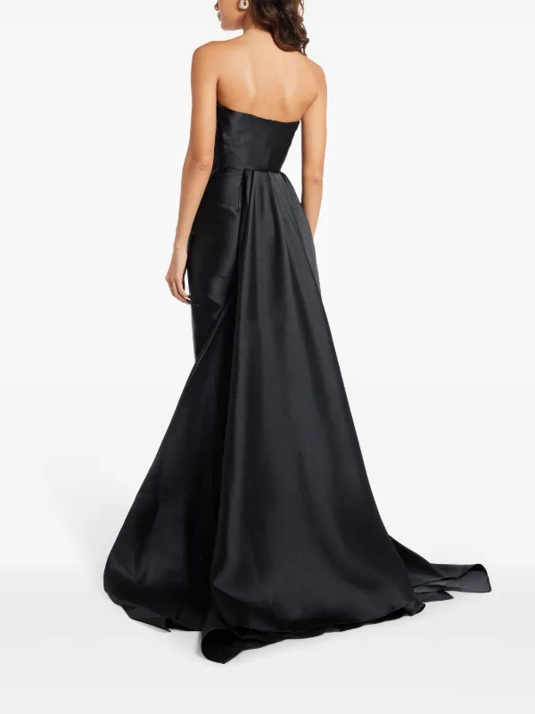 Solace London Tiffany Strapless Maxi Dress | Black | FARFETCH