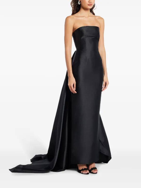 ワンピース SOLACE LONDON Woman Dress Black OS37003 BLACK Solace London // Black One Shoulder Maxi Dress – VSP Consignment