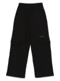 Liu Jo Kids jersey-texture cargo pants - Black