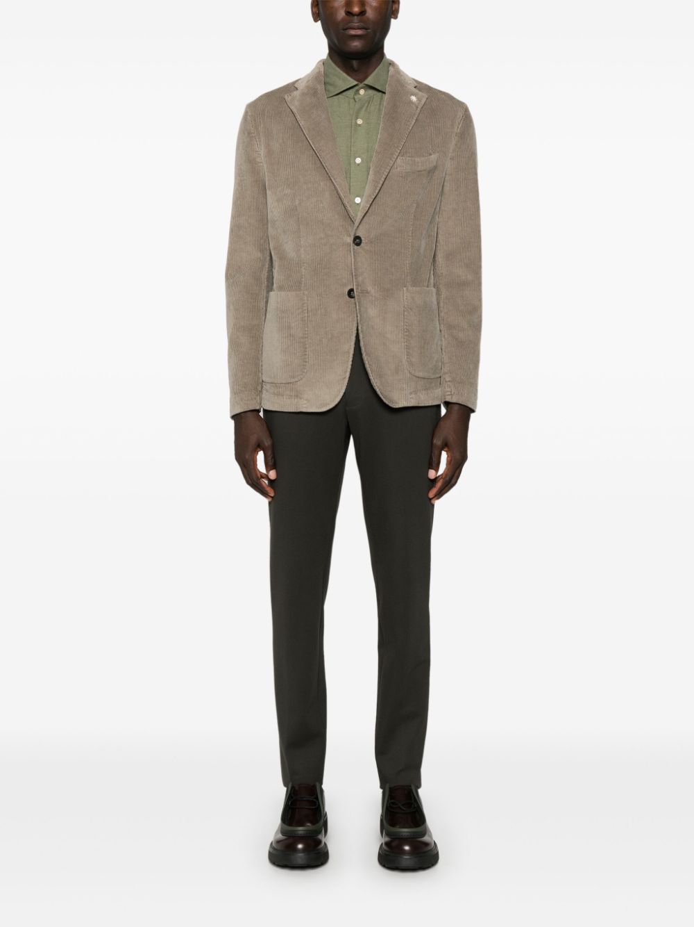 Shop Manuel Ritz Corduroy Blazer In Nude