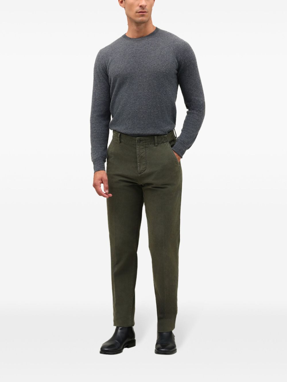 corduroy loose-fit trousers