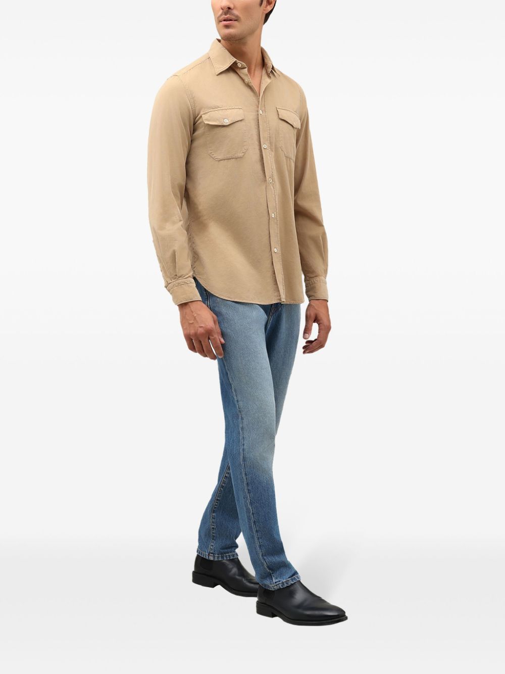 Boglioli Western corduroy shirt - Neutrals