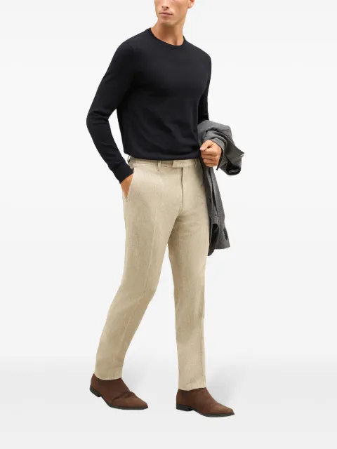 Boglioli straight-leg virgin-wool chinos