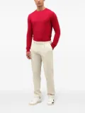 Boglioli corduroy loose-fit trousers - White