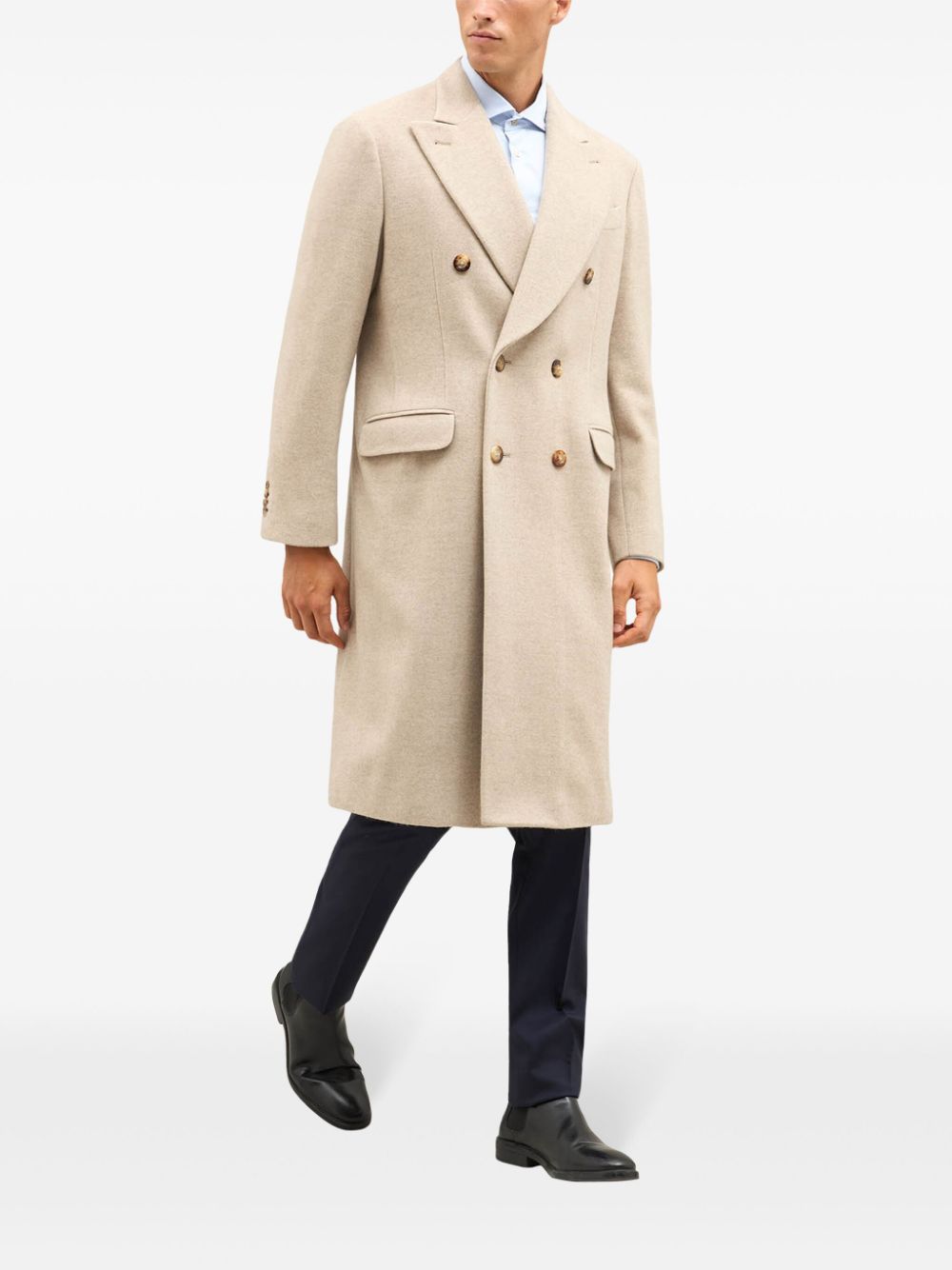 Boglioli double-breasted coat - Neutrals