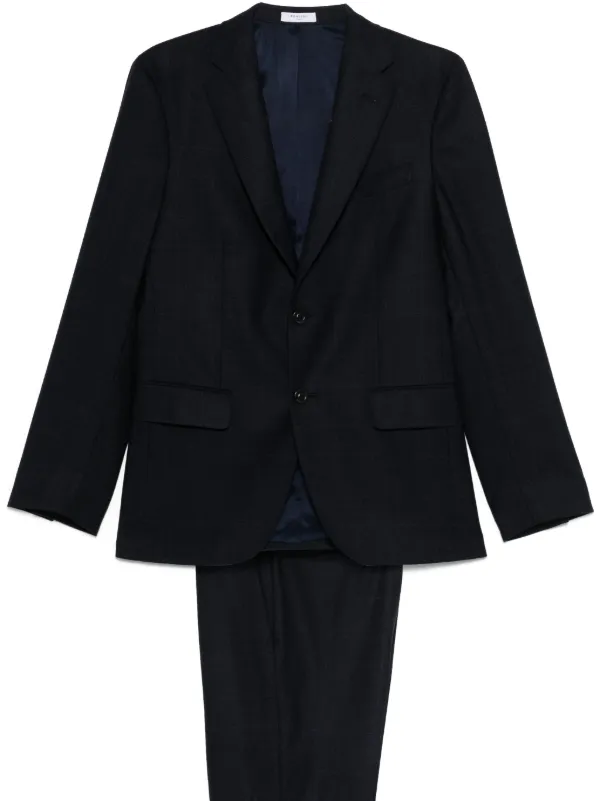 Boglioli チェック スーツ | ブルー | FARFETCH JP
