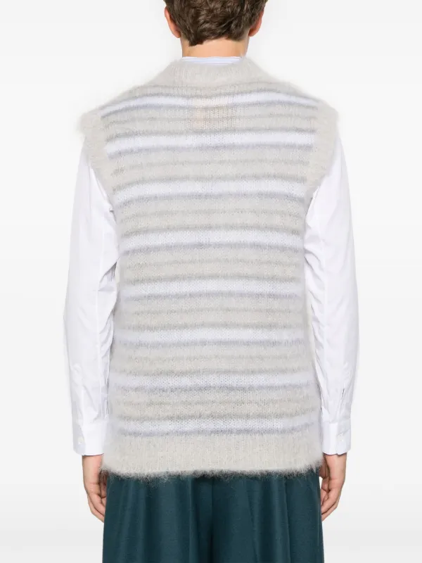 Marni ストライプ ニットベスト | グレー | FARFETCH JP Marni ストライプ ニットベスト | グレー | FARFETCH JP