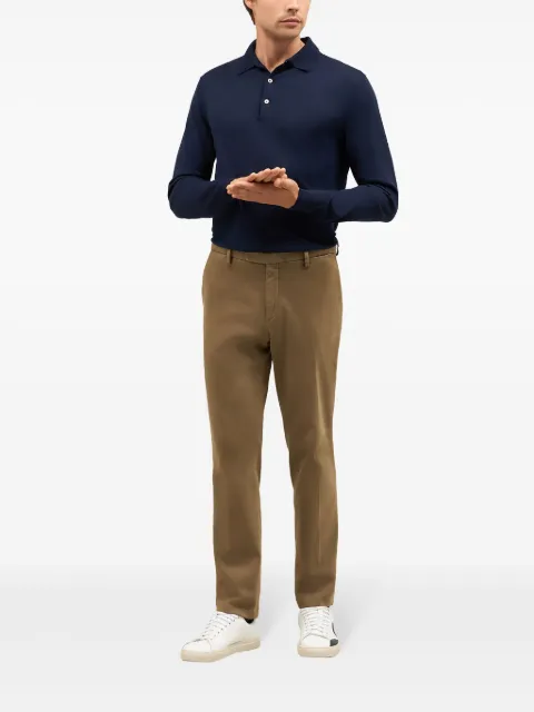 Boglioli pantalones chinos con diseño recto