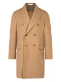Boglioli double-breasted horn-button coat - Brown
