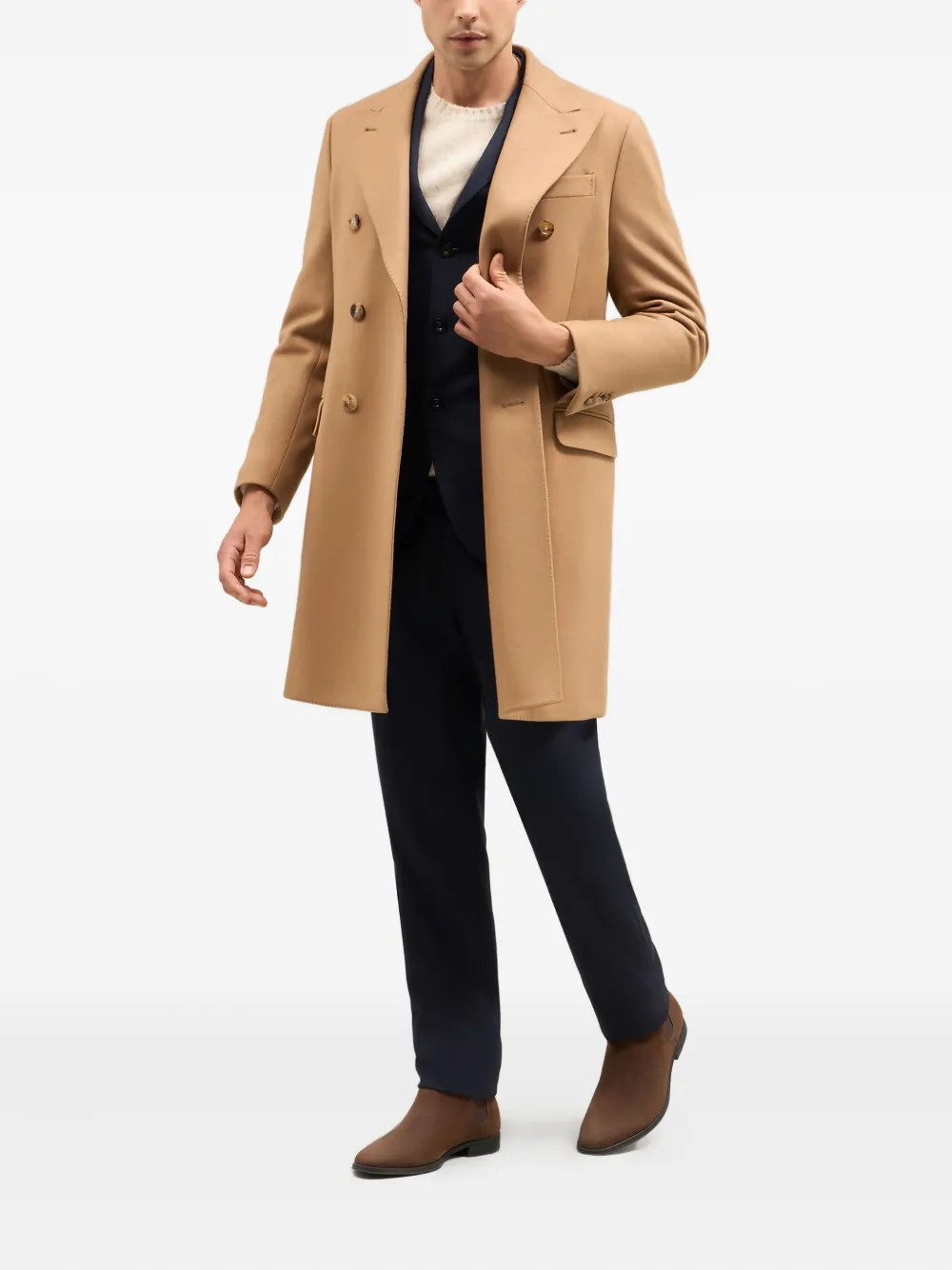 Boglioli double-breasted horn-button coat | Double Breasted Coats | Image 2