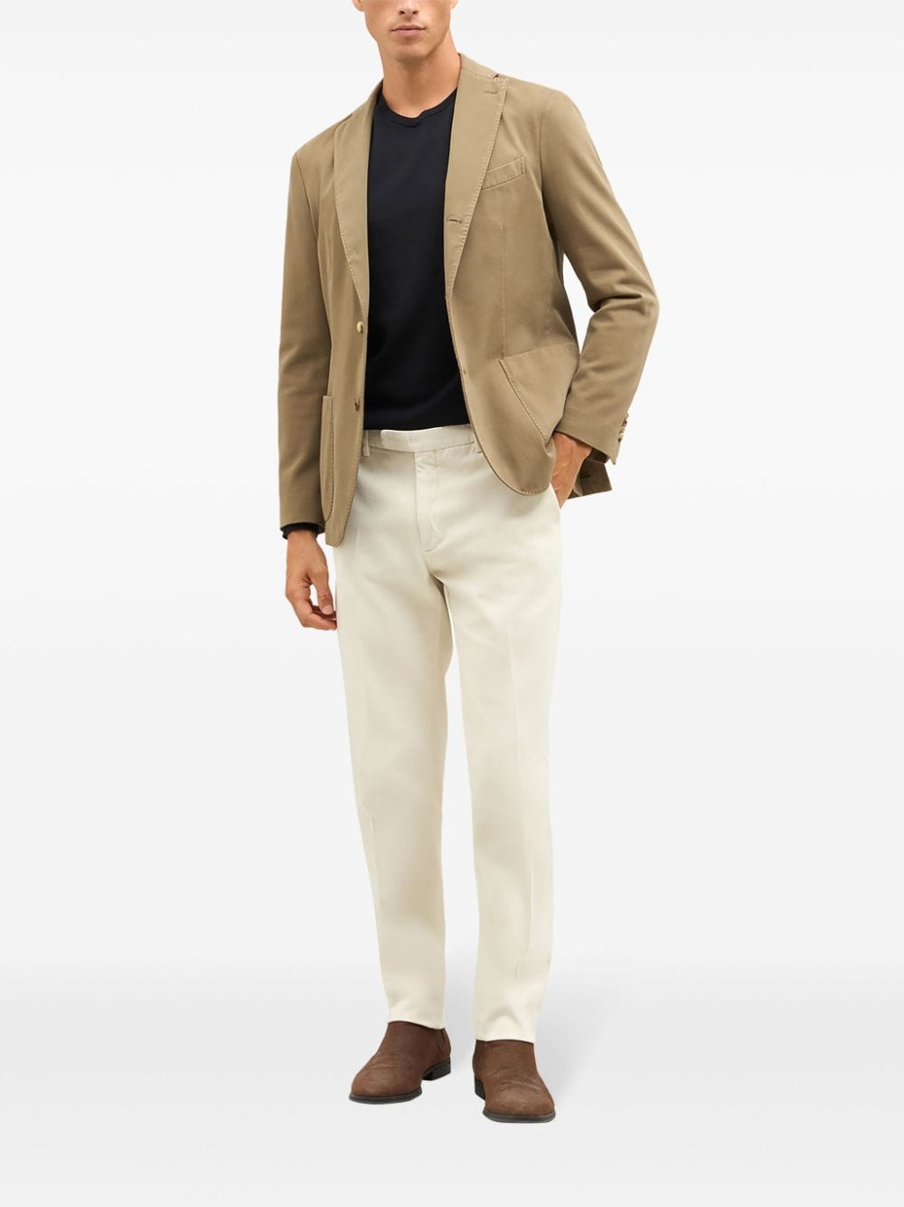 Shop Boglioli Straight-leg Chinos In Neutrals