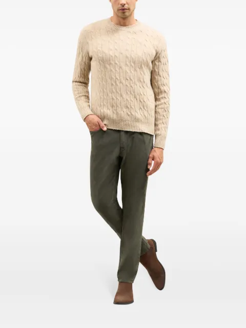 Boglioli pantalones rectos con parche del logo