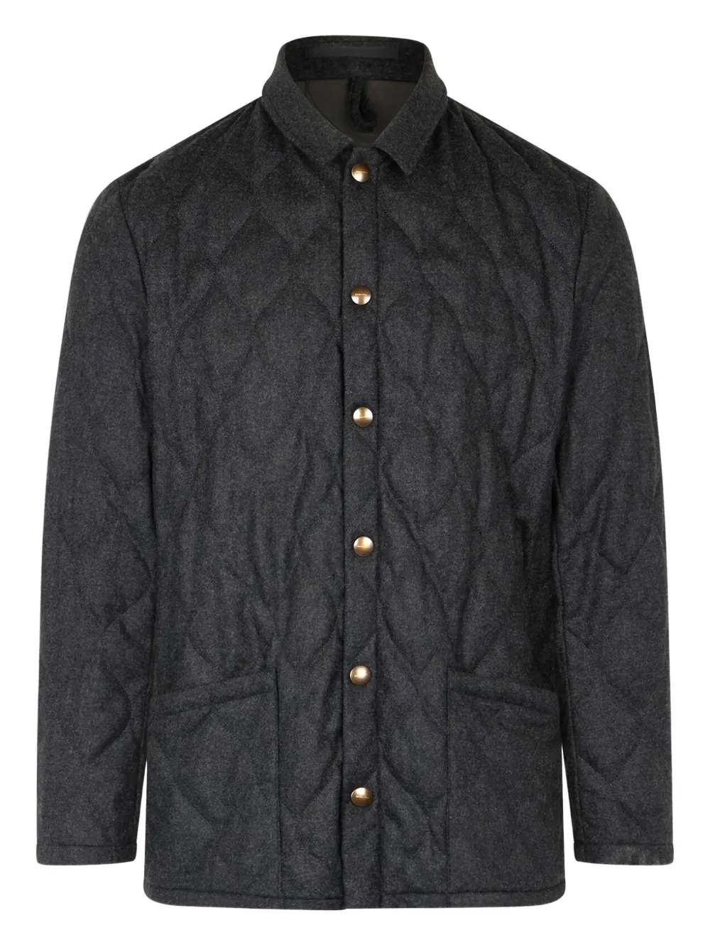 Boglioli quilted diamond-pattern jacket | Grey | Image 1