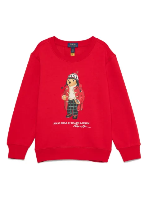 POLO RALPH LAUREN KIDS sudadera con motivo Polo Bear