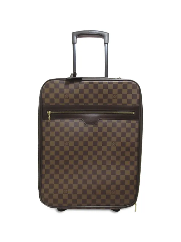 Louis Vuitton Pre Owned 2005 Damier Ebene Pegase 45 Travel Bag Brown FARFETCH CA