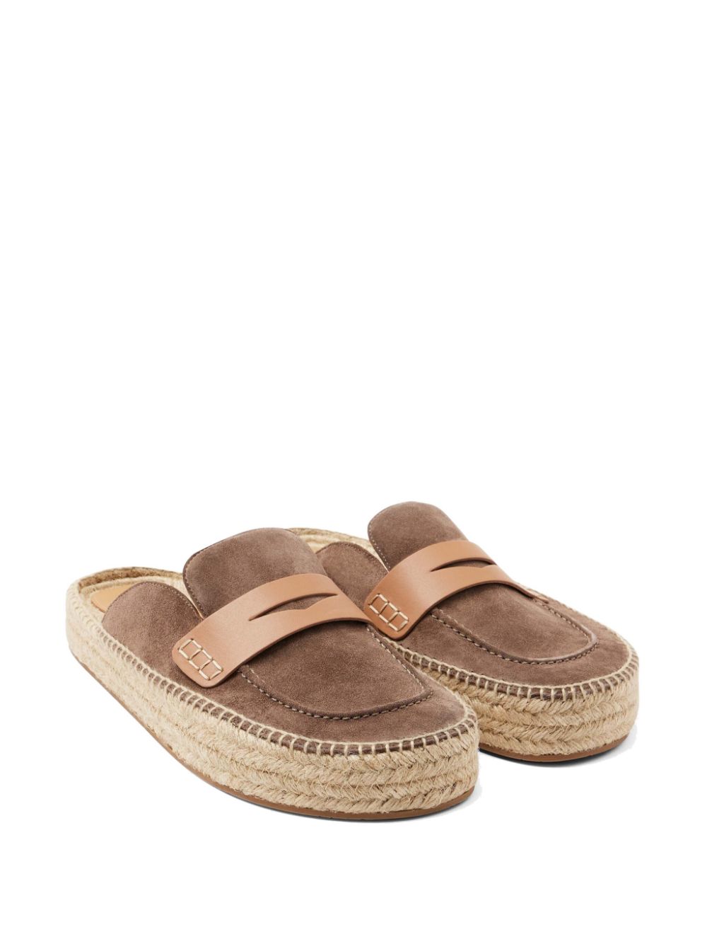 JW Anderson suede espadrille mules - Brown