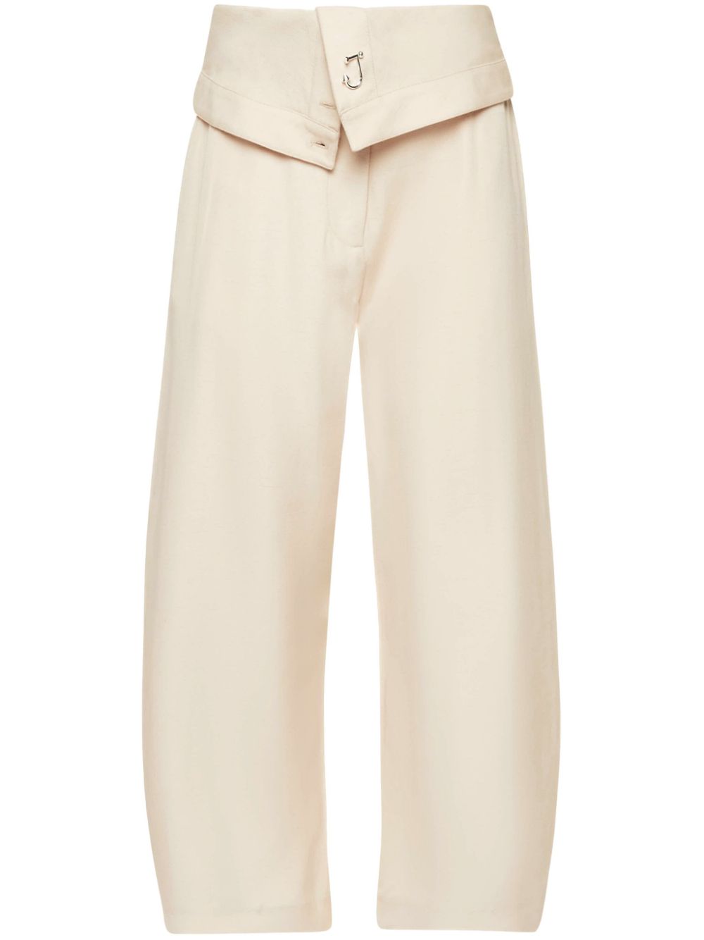 JW Anderson fold-over wide-leg trousers Women