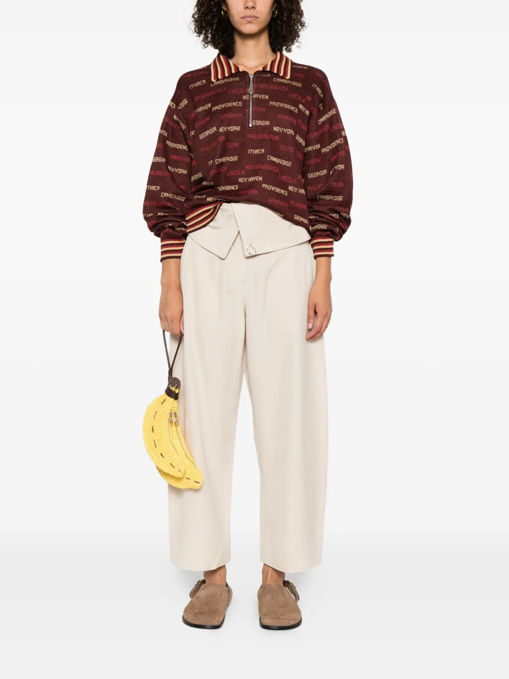 JW Anderson pantalones anchos con solapa | Pantalones palazzo y anchos | Image 2
