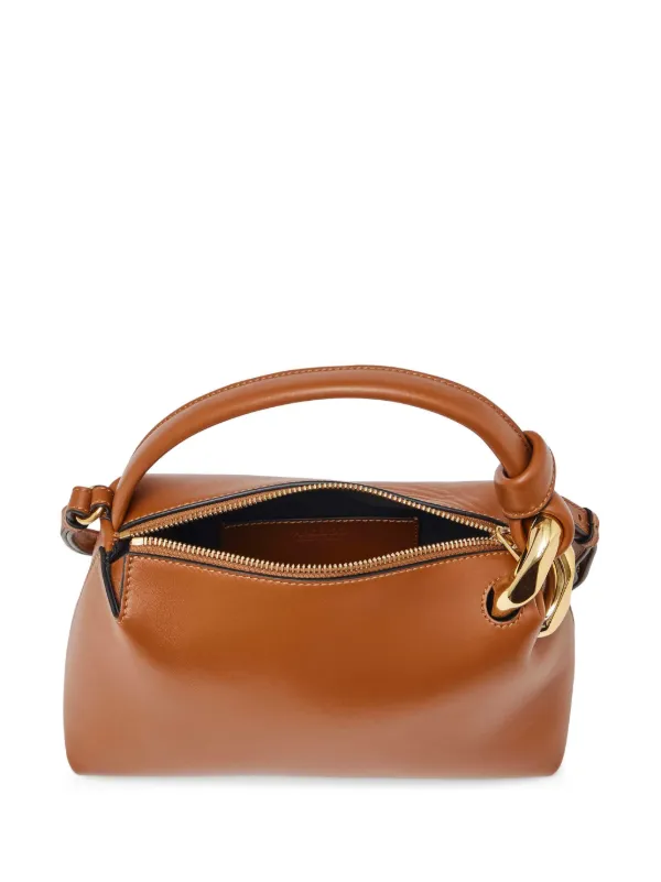 トートバッグ JW ANDERSON Brown Leather Small Jwa Corner Handbag SMALL JWA CORNER BAG - LEATHER CROSSBODY BAG – JW Anderson