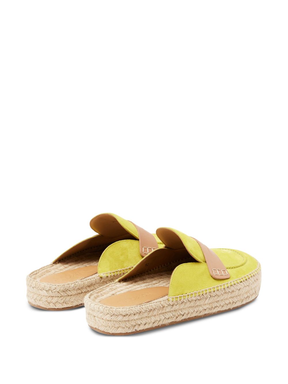 JW Anderson suede espadrille mules Yellow