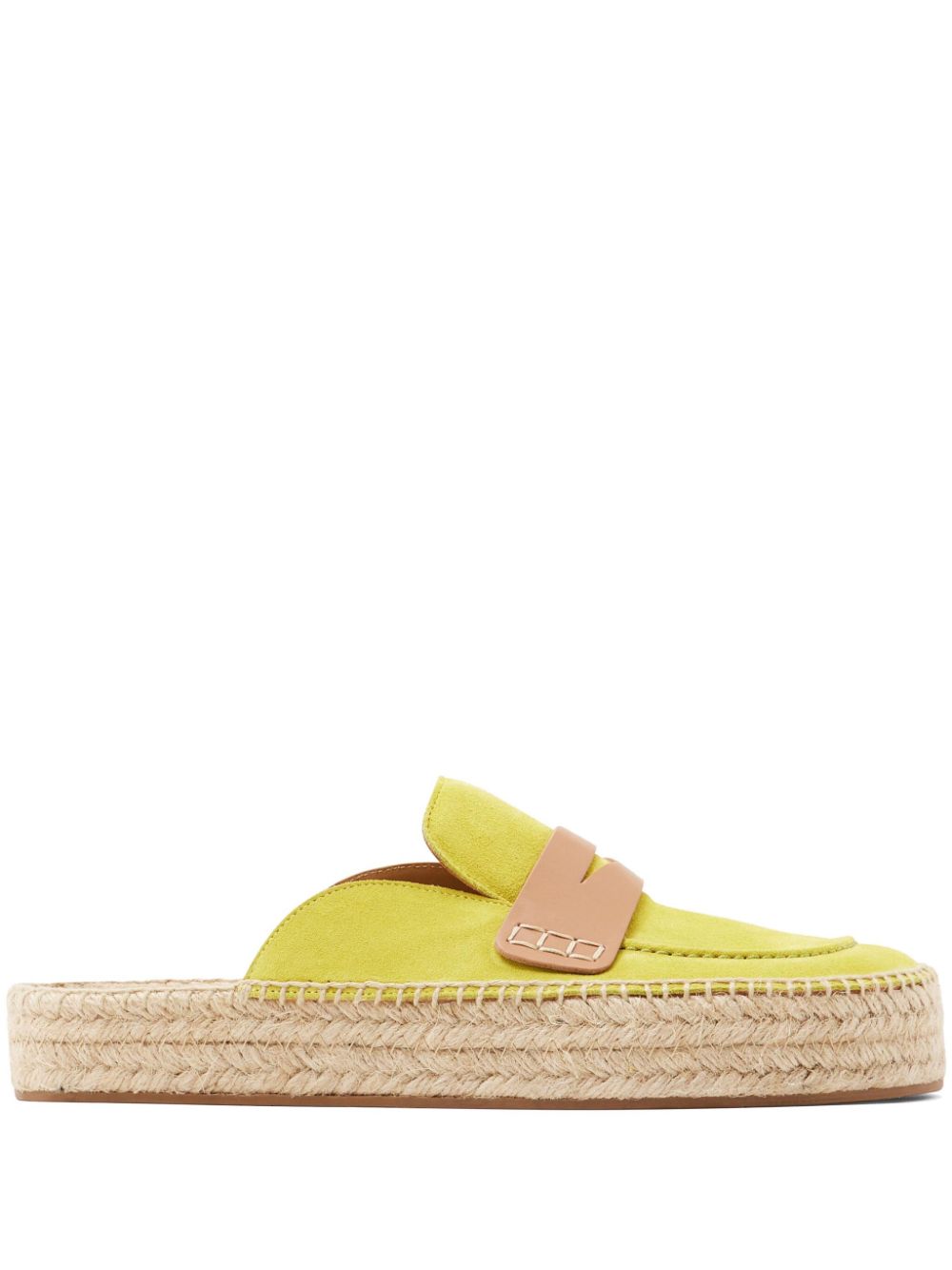 JW Anderson suede espadrille mules Yellow