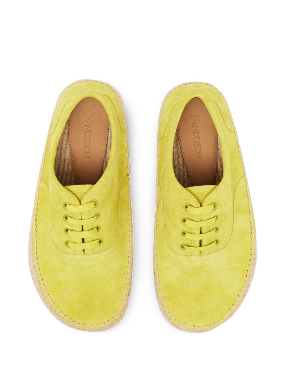 JW Anderson Espadrilles met plateauzool en veters Geel