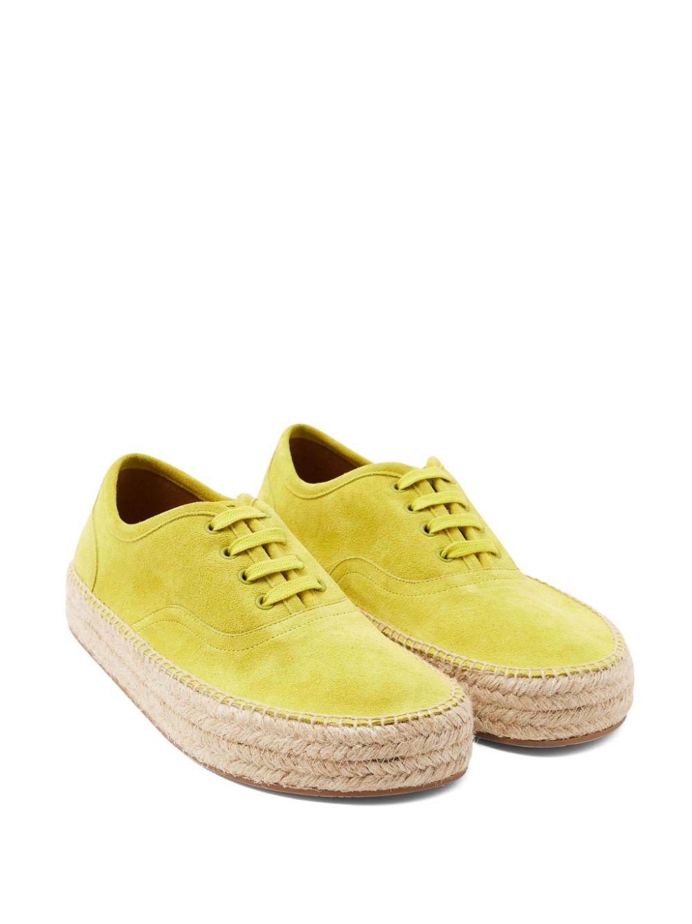 JW Anderson Espadrilles met plateauzool en veters - Geel