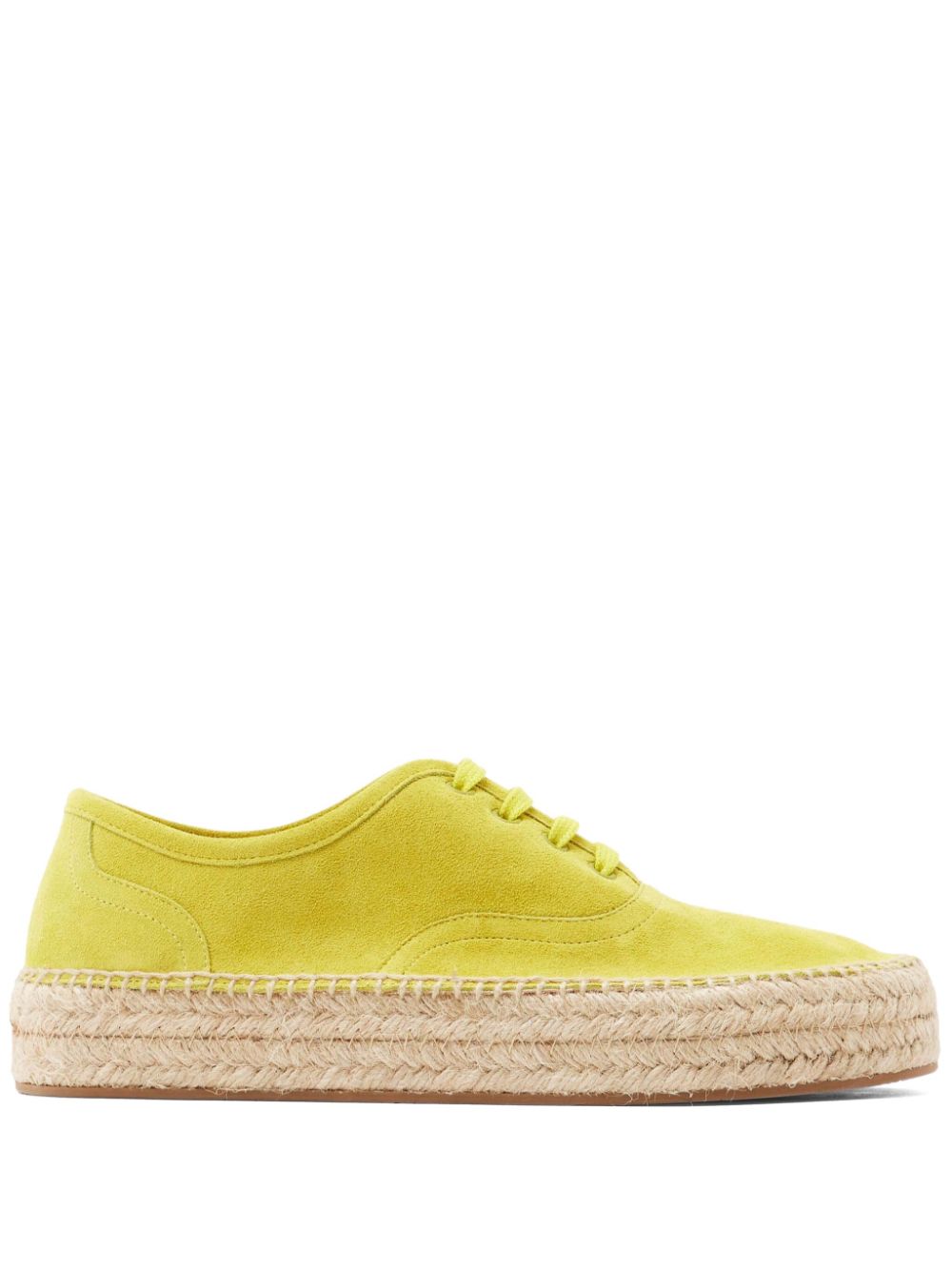 JW Anderson Espadrilles met plateauzool en veters Geel