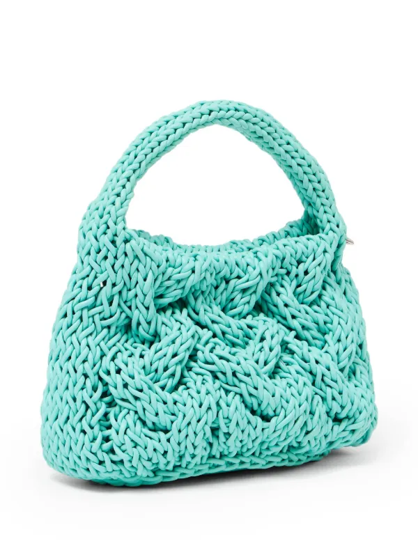 JW Anderson Small Cable Knit Bag | Green | FARFETCH UK