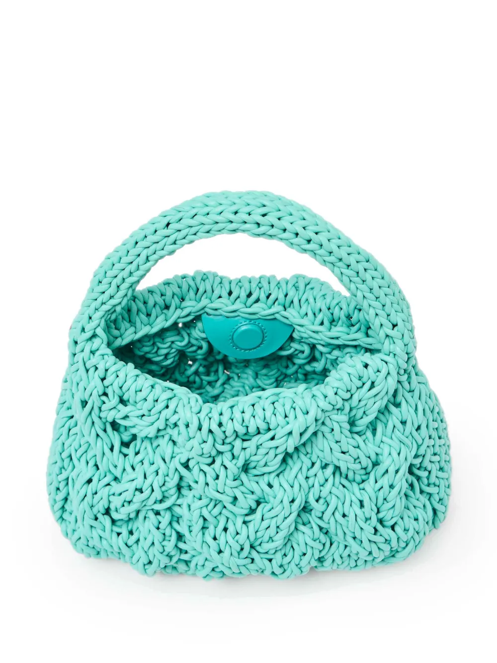 JW Anderson Kabelgebreide kleine tas Groen