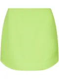 JW Anderson curved-hem mini skirt - Green