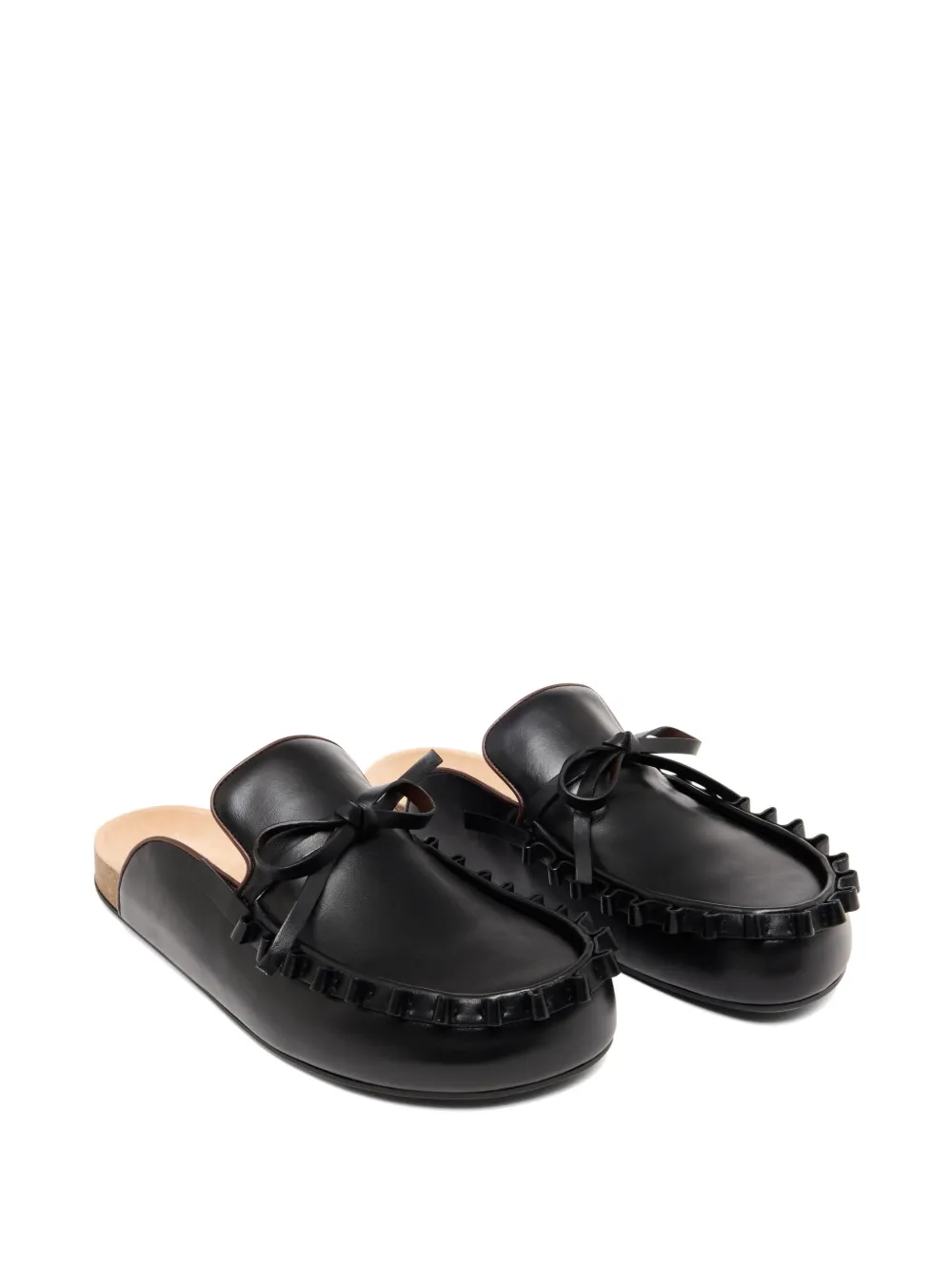 JW Anderson Fisherman leather platform sandals - Zwart