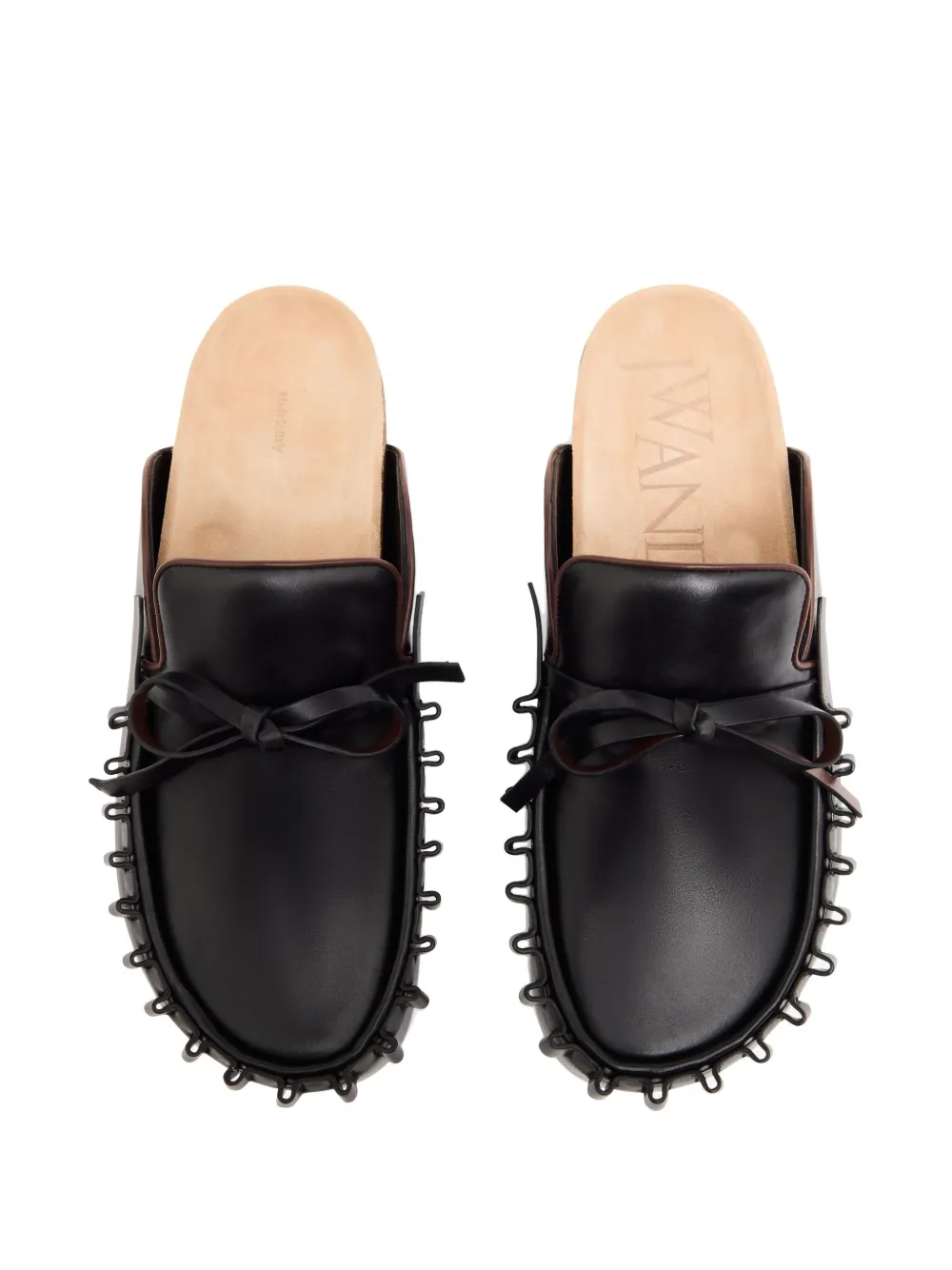 JW Anderson Fisherman leather platform sandals Black