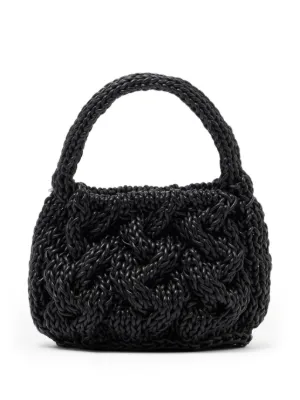 トートバッグ JW ANDERSON Ivory Crochet Shopping Bag JW Anderson Crochet Tote - Off White – The Frankie Shop