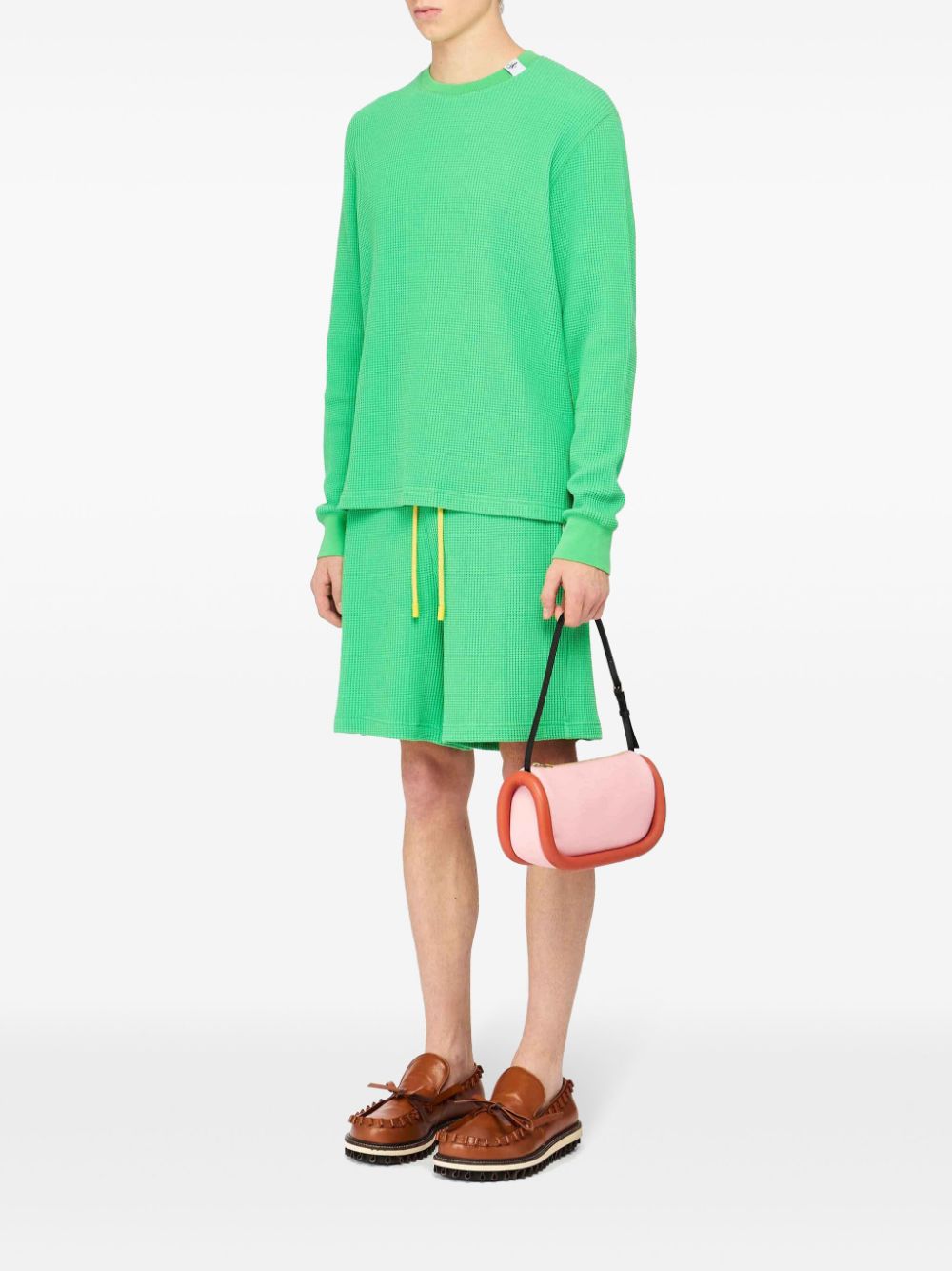 JW Anderson Bumper-15 leren schoudertas - Roze