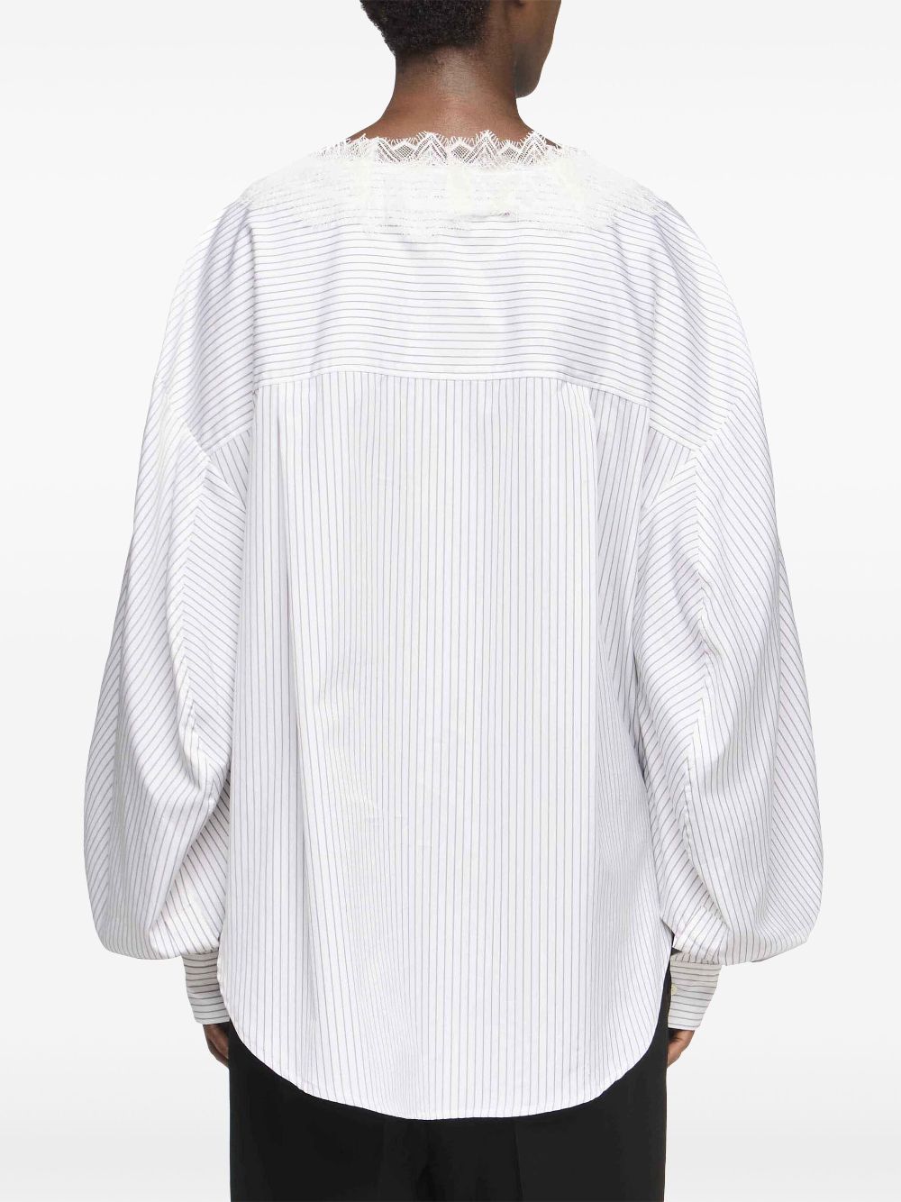 JW Anderson V-neck lace-trim shirt Women