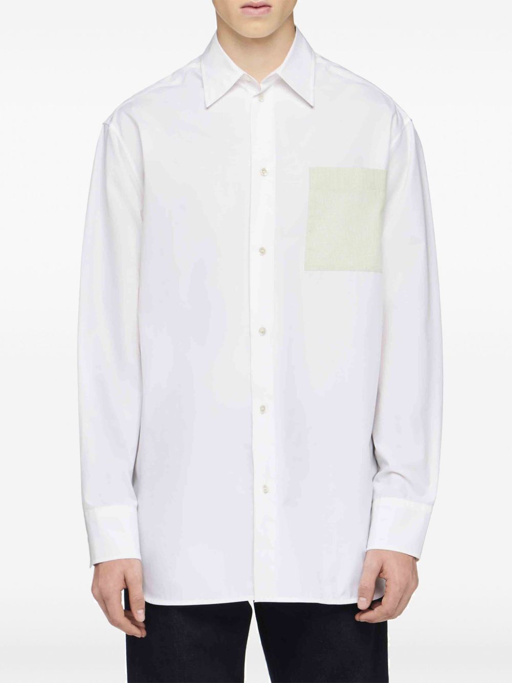 Where to find discounted products JW Anderson patch-pocket shirt Men