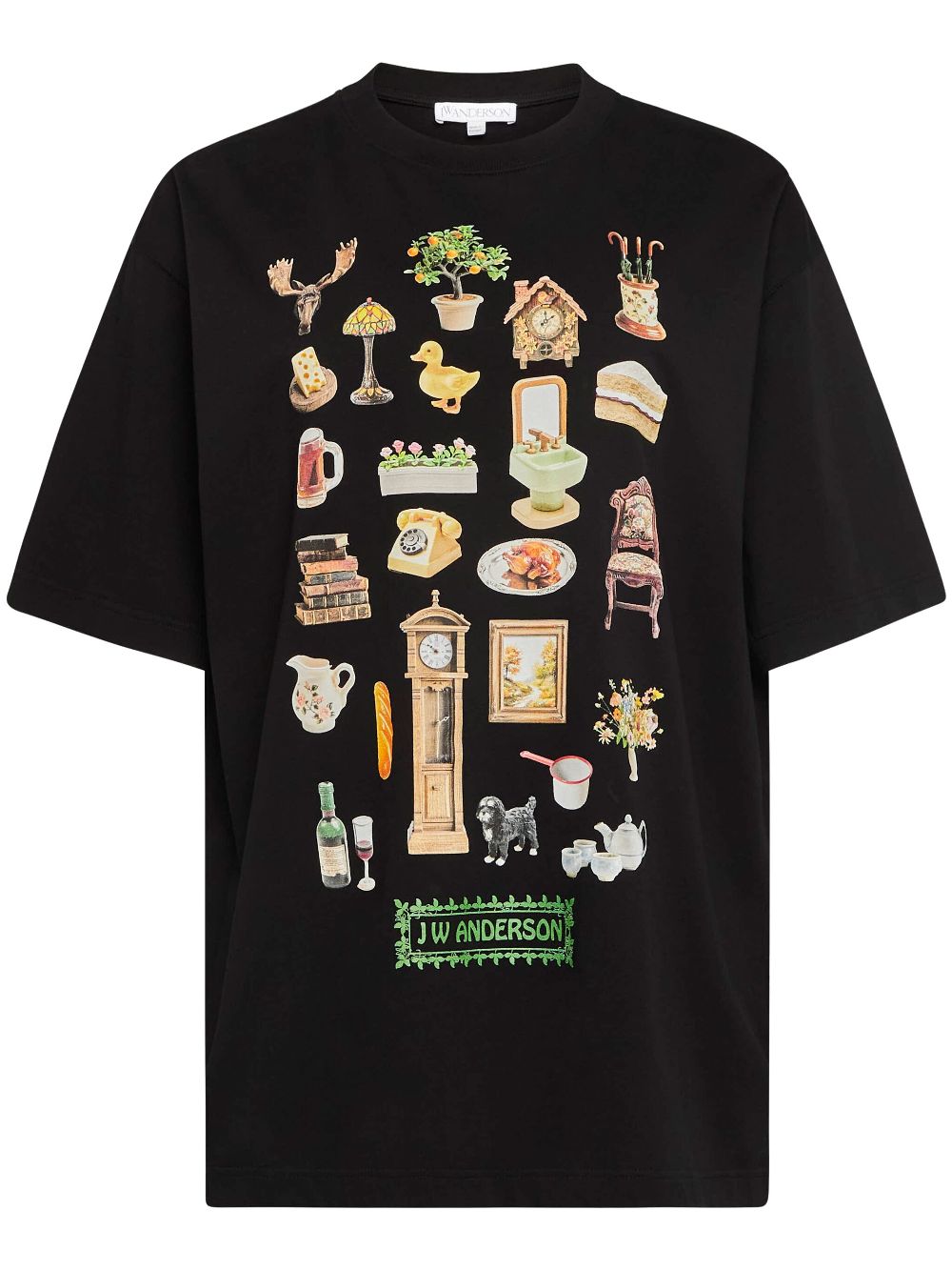 JW Anderson Diorama-print T-shirt - Black