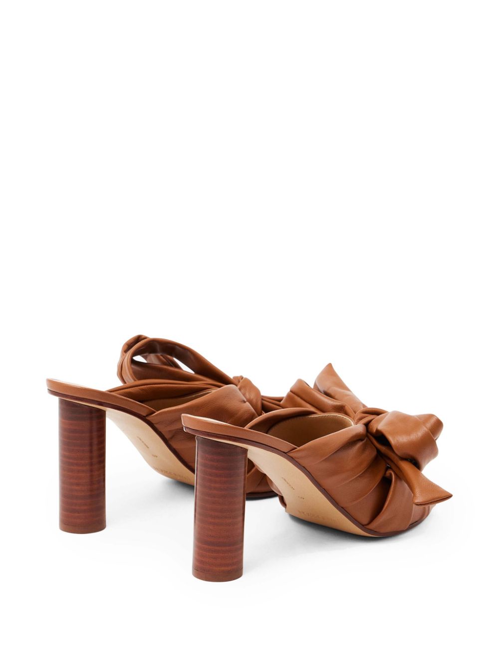 JW Anderson 95mm bow mules Brown