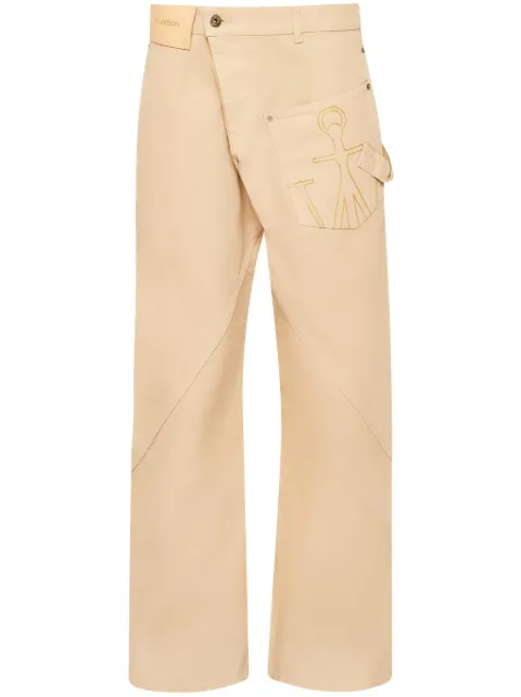 JW Anderson jeans con diseño retorcido