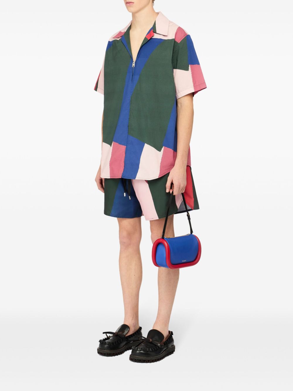 JW Anderson Zwembroek met print - Groen