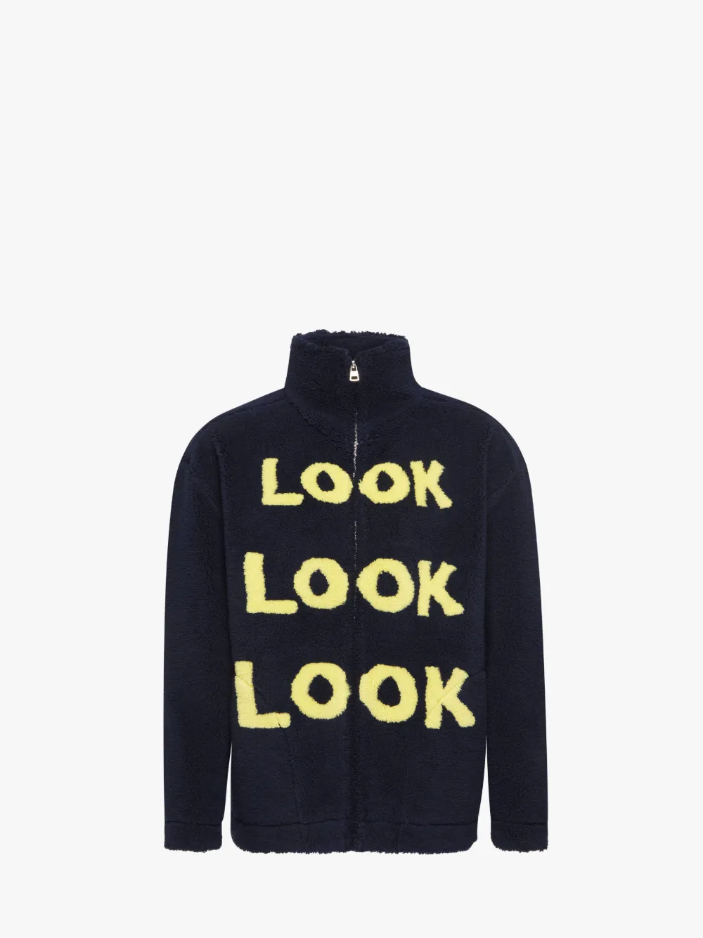Jw Anderson Look Look Look Zip Front Jacket In Blue