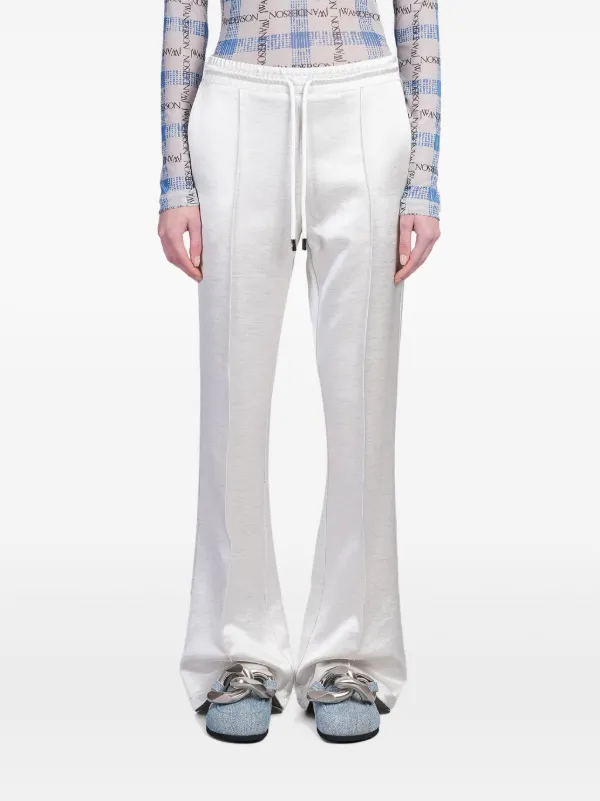 JW Anderson Drawstring-waist Track Trousers in White