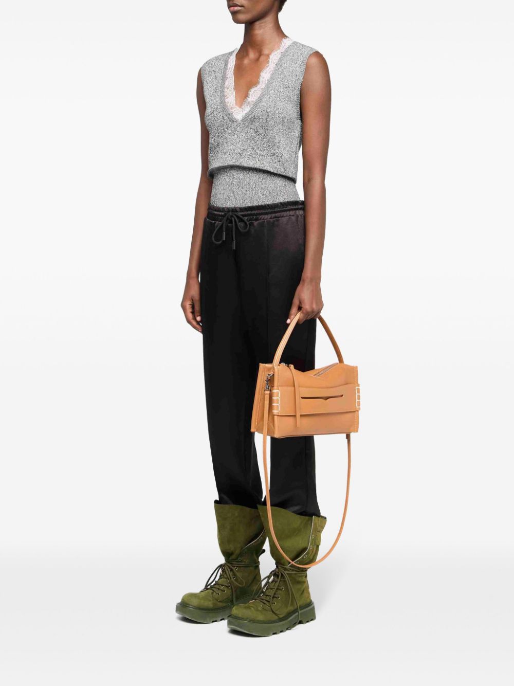 JW Anderson Top met kant - Zwart