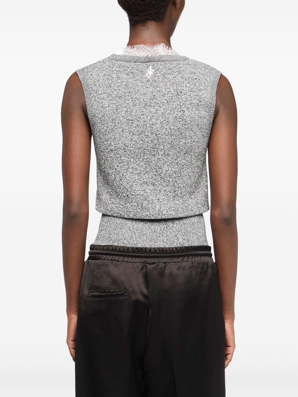 JW Anderson lace-trim knit top Women