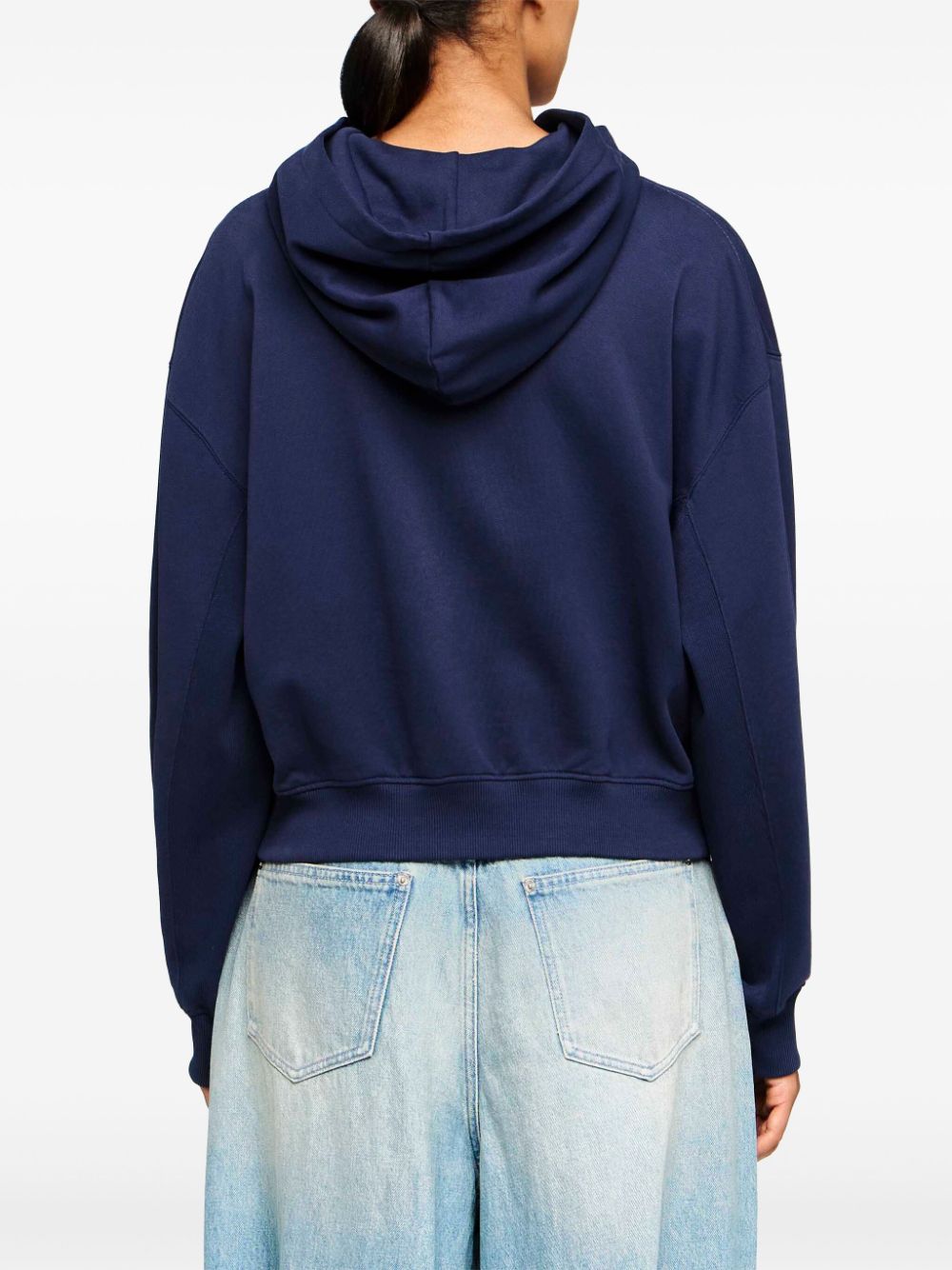 JW Anderson Hoodie met geborduurd anker Blauw